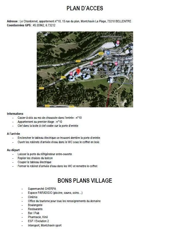 Appartement Montchavin La Plagne Apartment La Plagne-Tarentaise